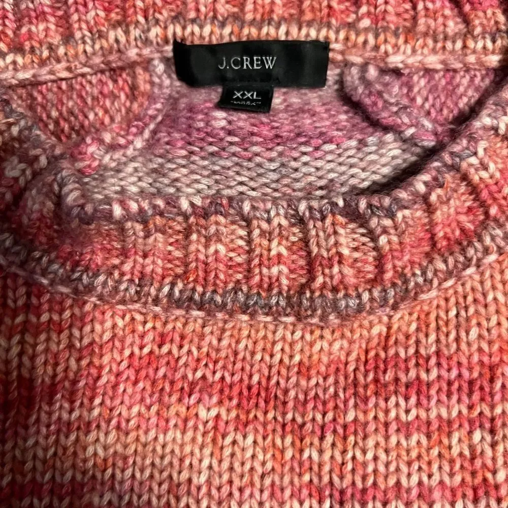 J. Crew Women's Space Dyed Pink Sweater